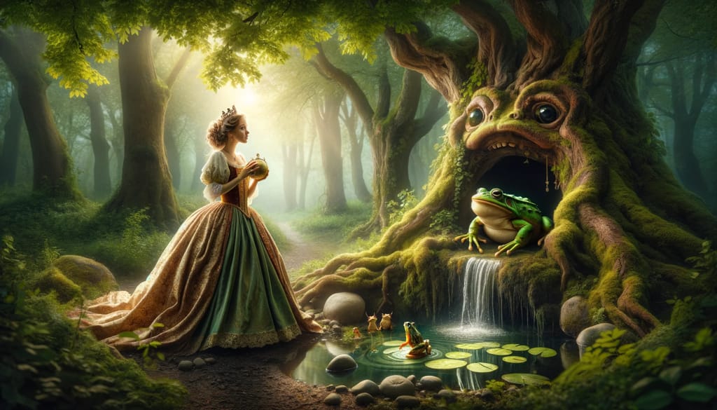 El Rey Rana: Cuento Corto de los Hermanos Grimm